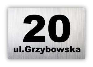 Tabliczka Adresowa Z Numerem Domu 30X20