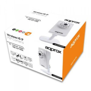Aparat Fotograficzny IP approx! APPIP03HDP2P HD IR P2P micro SD Wifi Biały