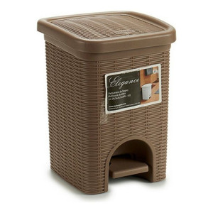 Kosz na Śmieci Stefanplast 30101 Czarny Beżowy 6 L
