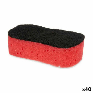 Zmywak Kuchenny Piana Czerwony Czarny Włókno ścierne (40 Sztuk)