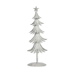 Choinka Metal Biały (17,5 x 50 x 11 cm)