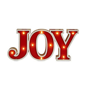 Figurka Dekoracyjna Joy Światło Drewno (3,7 x 11,5 x 26 cm)