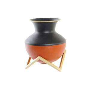 Wazon DKD Home Decor Metal Wielokolorowy Nowoczesny 18 x 18 x 21 cm