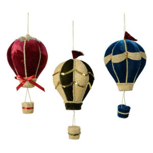 ozdoby świąteczne Poliester Aksamit Balon 12 x 23 cm