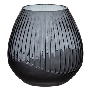 Wazon Szary 23 x 23 x 23 cm Szkło