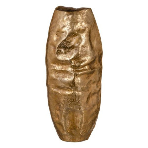 Wazon 24 x 19 x 54,5 cm Złoty Aluminium