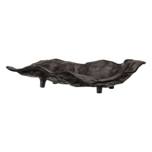 Dekoracja na Stół 35,5 x 20 x 7,5 cm Szary Aluminium