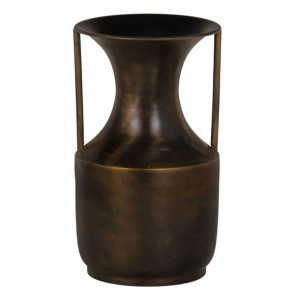 Wazon 17 x 17 x 29 cm Złoty Metal