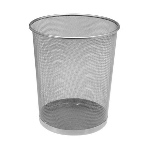 Kosz na Śmieci 29,5 cm Metal metaliczny
