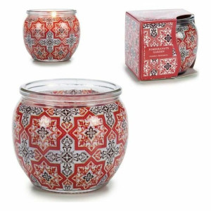 Świeca Granat Czerwona (7,6 x 6,5 x 7,6 cm)