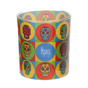 Świeca Magic Lights Czaszka (7,5 x 8,4 cm)