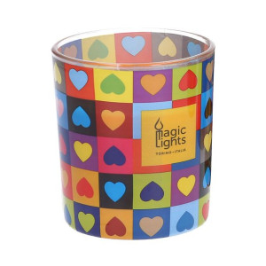 Świeca Magic Lights Serca (7,5 x 8,4 cm)