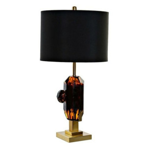 Lampa stołowa DKD Home Decor Metal Materiał Szkło Chic (35 x 35 x 70 cm)