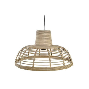 Lampa Sufitowa DKD Home Decor Brązowy Rattan (43 x 43 x 26 cm)