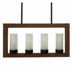 Lampa Sufitowa DKD Home Decor Brązowy Aluminium Szkło (52 x 6 x 26 cm)