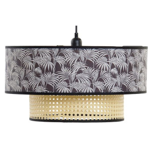 Lampa Sufitowa DKD Home Decor 40W Naturalny Czarny (46 x 46 x 25 cm)