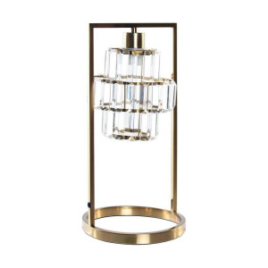 Lampa stołowa DKD Home Decor Szkło Złoty Metal (21 x 21 x 42,5 cm)