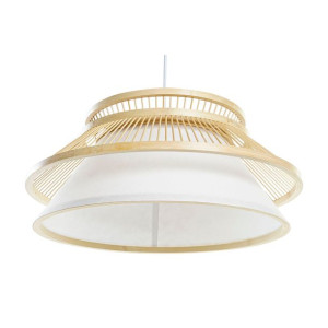 Lampa Sufitowa DKD Home Decor Naturalny Biały 220 V 50 W (46 x 46 x 20 cm)