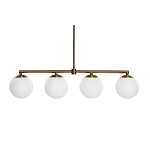 Lampa Sufitowa DKD Home Decor Złoty Biały (82 x 15 x 20 cm)
