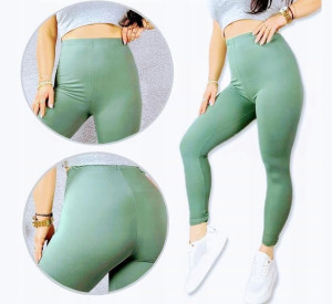 Legginsy DUŻY ROZMIAR 6XL KOLOR MORSKI