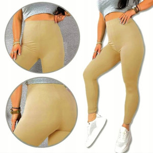 Legginsy Duży Rozmiar 6xl Kolor Piaskowy