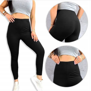 Legginsy DUŻY ROZMIAR 9XL KOLOR CZARNY