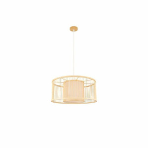Lampa Sufitowa DKD Home Decor Poliester Bambus (42 x 42 x 21 cm)