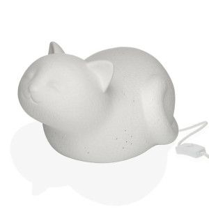 Lampa stołowa Versa Kot 16,3 x 13,5 x 23,5 cm Porcelana 220-240 V