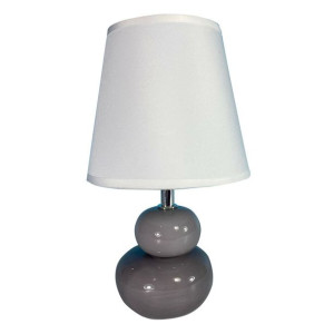 Lampa stołowa Versa Szary Ceramika Materiałowy (15 x 22,5 x 9,5 cm)