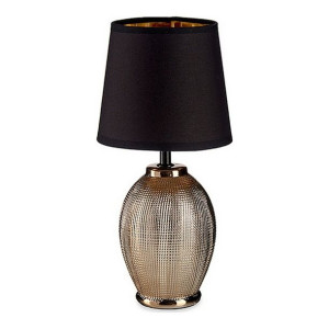 Lampa stołowa Czarny/Srebrzysty Z reliefem (18 x 37,5 x 18 cm)