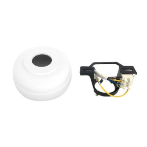Ceiling rose EDM 33806 Część Zapasowa Ø 131 x 56 mm Biały