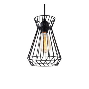 Lampa Sufitowa EDM Czarny Metal 60 W (19 x 26 x 130 cm)