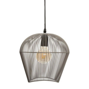 Lampa Sufitowa Atmosphera Jena Szary 40W Metal (26 x 26 x 25 cm)
