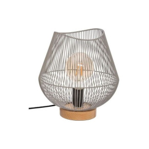Lampa stołowa Atmosphera Jena Szary Metal 40 W (Ø 28 x 26 cm)