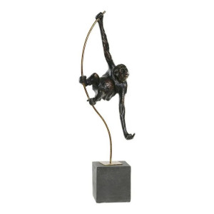 Figurka Dekoracyjna DKD Home Decor Metal Żywica Małpa (18 x 11 x 59 cm)