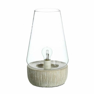 Lampa stołowa LÁMPARAS INDUSTRIALES 21,5 x 21,5 x 38 cm Szkło Szary Cement