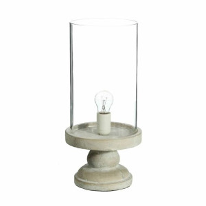 Lampa stołowa LÁMPARAS INDUSTRIALES 20,5 x 20,5 x 43 cm Szkło Szary Cement
