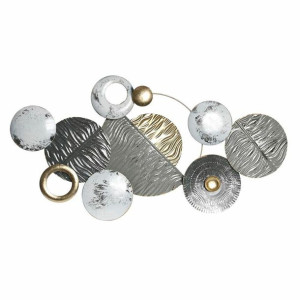 Dekoracja ścienna DKD Home Decor Szary Złoty Metal (91 x 5.7 x 49.5 cm)