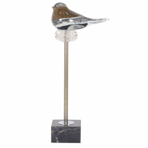 Figurka Dekoracyjna DKD Home Decor Szkło Marmur Vták (18 x 10 x 42 cm)