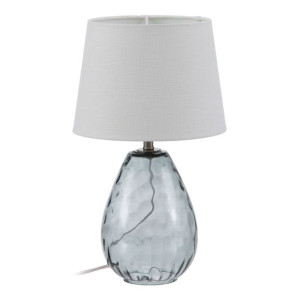 Lampa stołowa Szkło Tkanina syntetyczna Szary 25 x 25 x 41 cm
