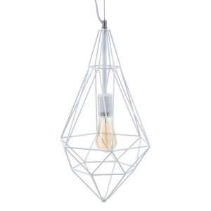Lampa Sufitowa Metal 26 x 26 x 46 cm Biały