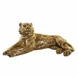 Figurka Dekoracyjna DKD Home Decor Tygrys Złoty Żywica (106 x 57 x 44 cm)