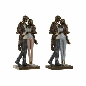 Figurka Dekoracyjna DKD Home Decor 11,5 x 8,5 x 26 cm Miedź Para (2 Sztuk)