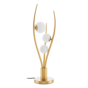 Stołowa Lampa LED Stołowa Szkło Złoty Metal 22 x 22 x 70 cm