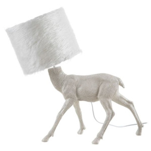 Lampa stołowa 61 x 26 x 55 cm Biały Polyresin