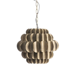 Lampa Sufitowa 46 x 46 x 40 cm Złoty Metal