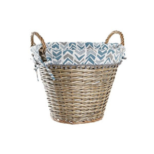 Koszyk DKD Home Decor 44 x 44 x 42 cm Poliester wiklinowy