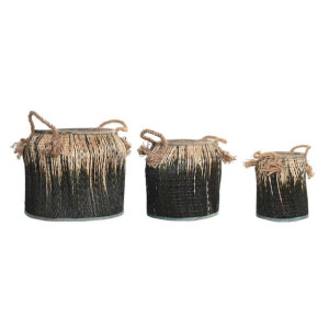 zestaw koszyków DKD Home Decor Kolonialny (44 x 44 x 48 cm)