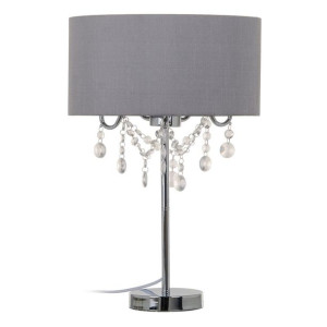 Lampa stołowa Szary Metal 36 x 36 x 60 cm