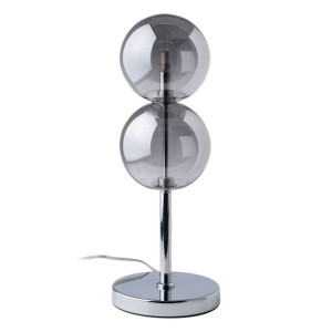 Stołowa Lampa LED Stołowa 15 x 15 x 48 cm Szkło Srebro Żelazo